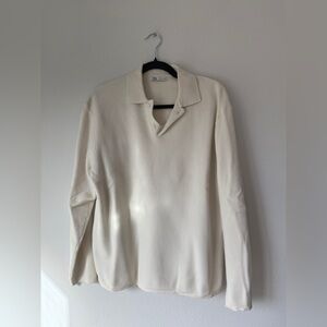 Zara long sleeves polo size medium